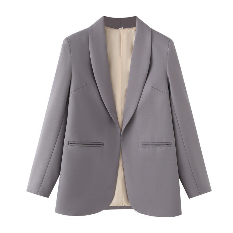 Ladies elegant blazer with unique cut and pockets Lune London