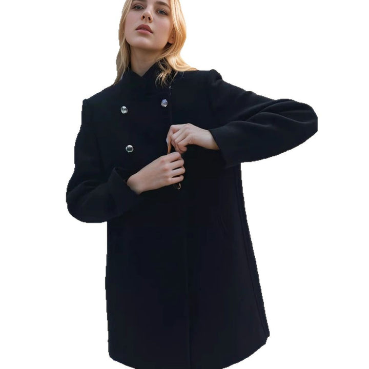 Women's quilted coat with double-breasted buttons and high-quality finish Lune London