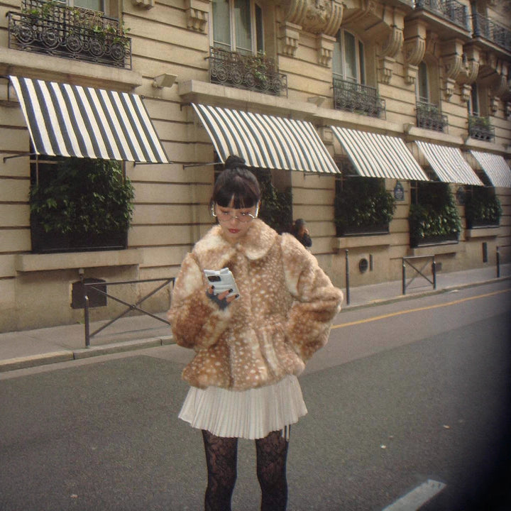 Veste en fourrure synthétique pour femmes Chic & Stil