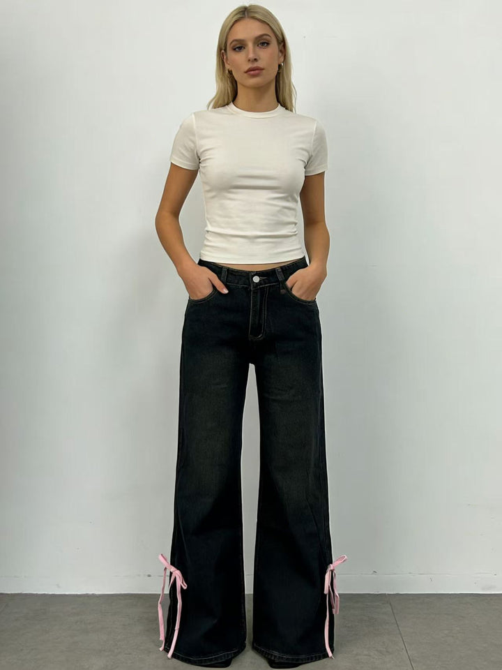 Women High quality versatile jeans pants Lune London
