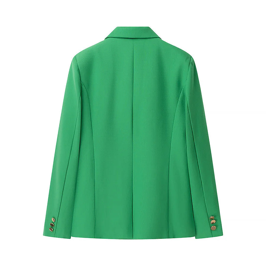 Elegant blazer jacket for women with textured design and practical pockets Lune London