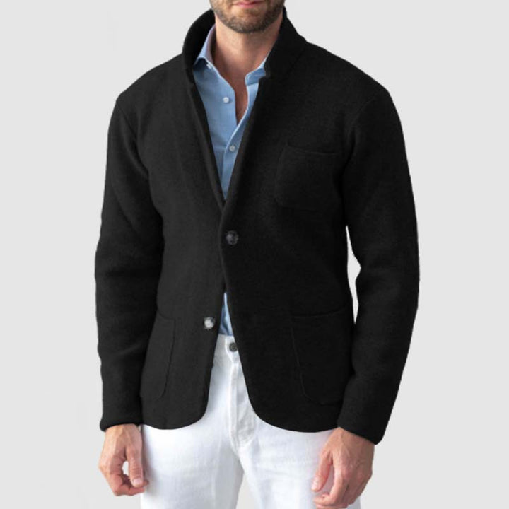 Men's cardigan with elegant cut and practical pockets Lune London