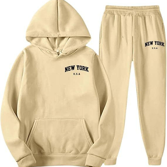 Women's Hooded Sweat Suit with high-quality material and modern lettering Chic & Stil