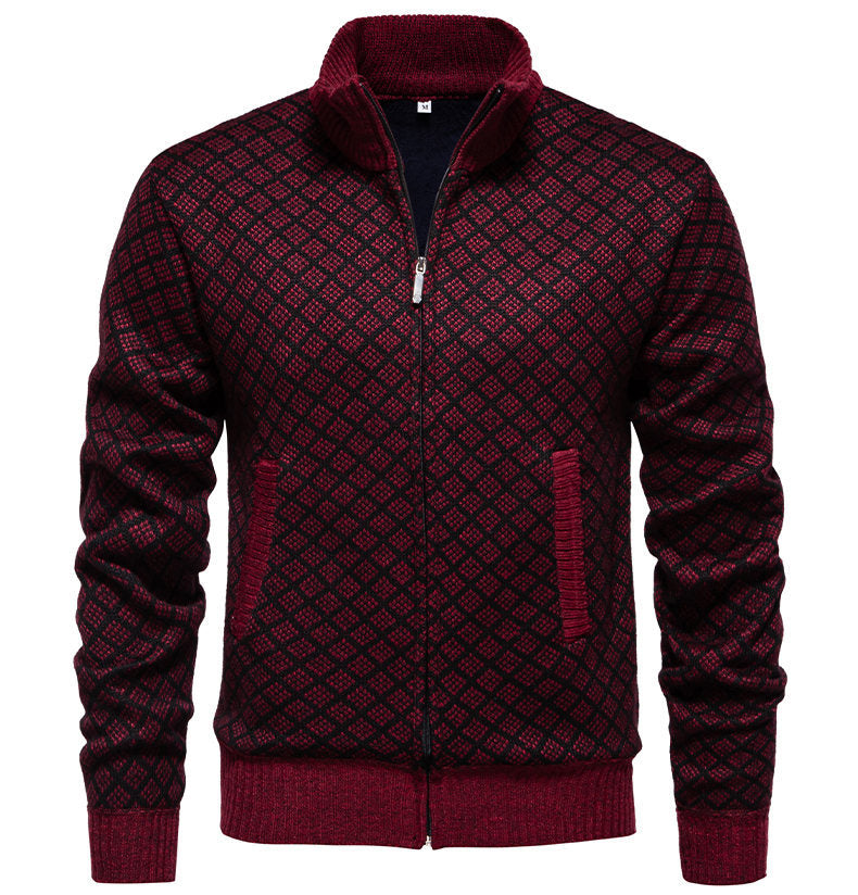 Quilted zip sweatshirt jacket for men Lune London