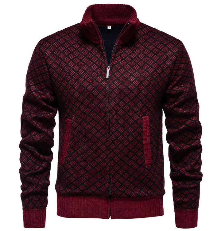 Quilted zip sweatshirt jacket for men Lune London