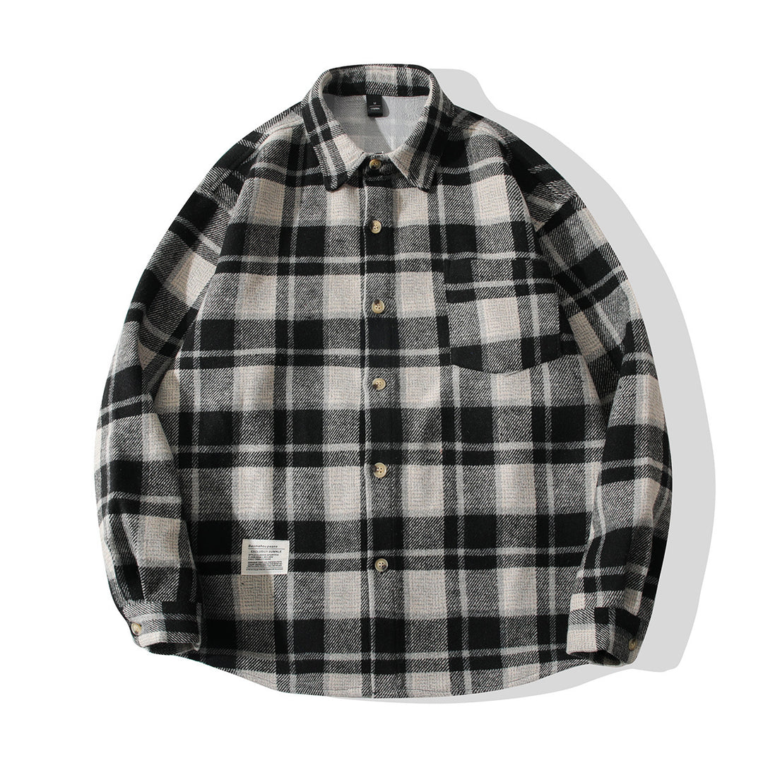 Comfortable plaid flannel shirt for men Lune London