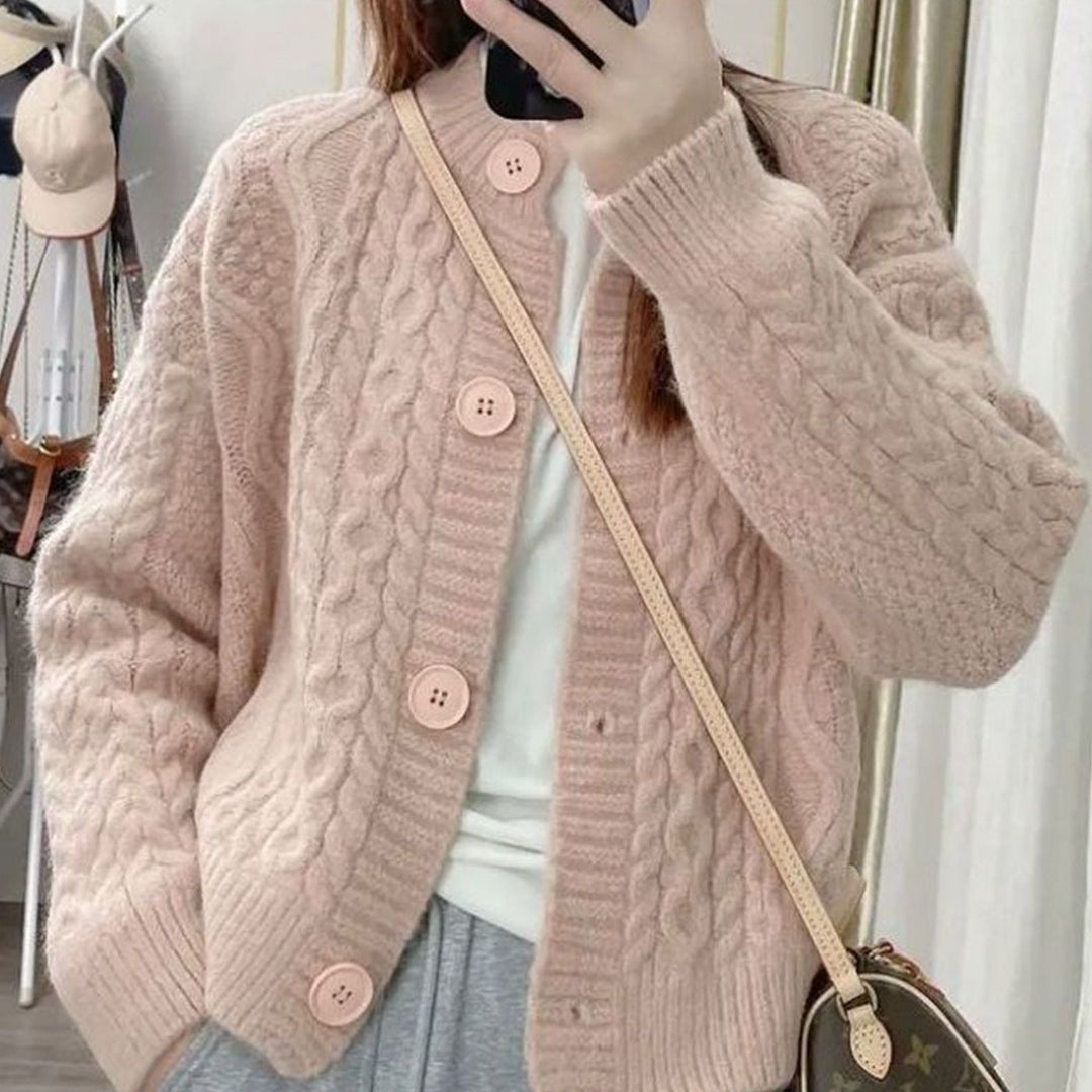Cardigan confortable pour femmes avec motif en cable Chic & Stil 1772285547