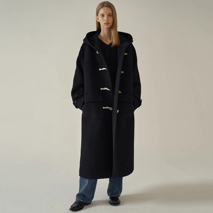 Manteau duffle long pour femme avec capuche Chic & Stil
