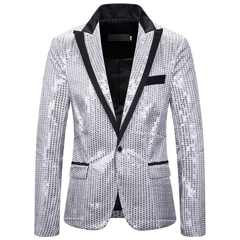 Elegant sequin jacket for men with modern cut Lune London