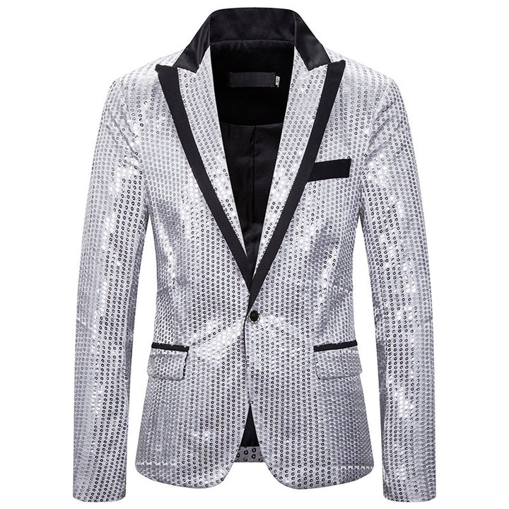Elegant sequin jacket for men with modern cut Lune London