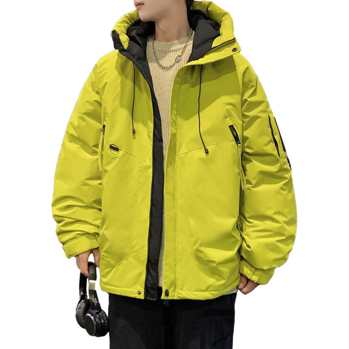 Functional winter jacket for men with insulating padding and adjustable hood Lune London