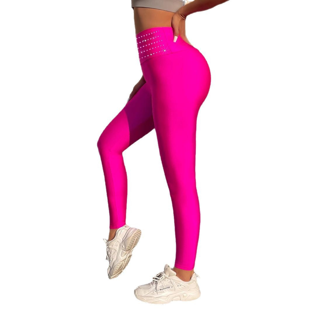 Women's Leggings with Glittering Waistband Lune London