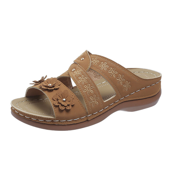 Chic Comfort Floral Sandals for Women