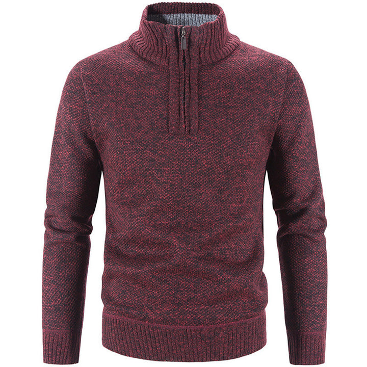 Trendy turtleneck sweater for men with stylish zipper Lune London