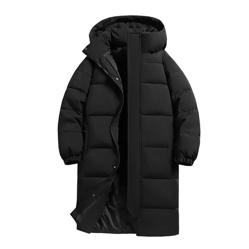 Ladies long down jacket with high collar and windproof properties Lune London