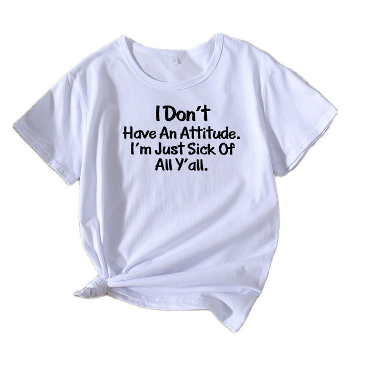 Ladies Casual Attitude Graphic T-Shirt Lune London