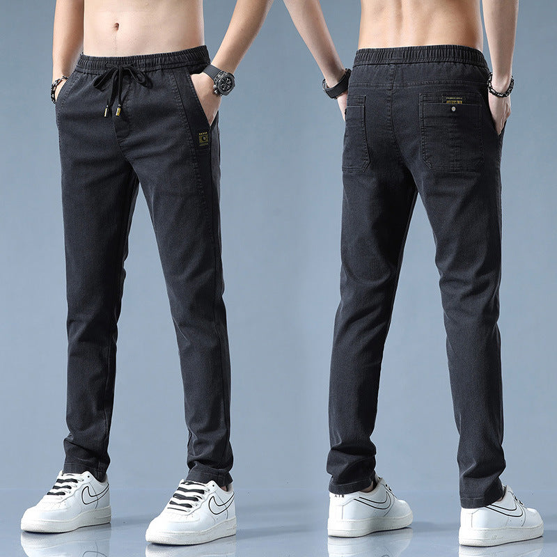 Pantalon chino stylé pour hommes avec taille ajustable et détails modernes Lune London