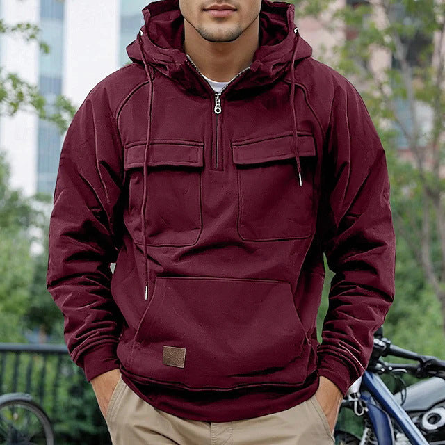 Trendy hooded jacket for men with practical pockets Lune London