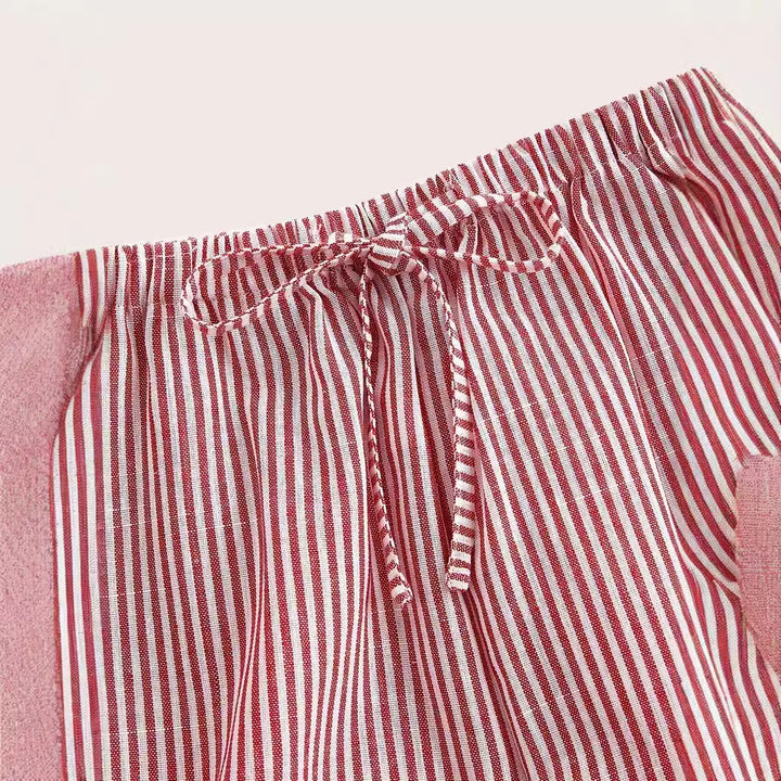 Casual summer trousers for women with side pockets and elastic waistband Lune London
