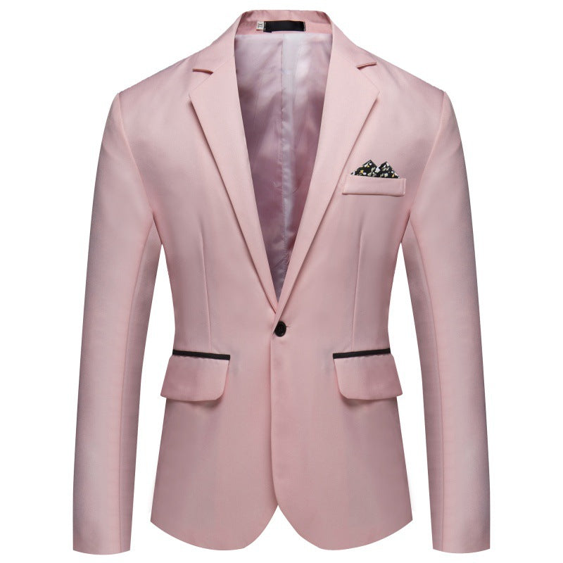 Men's Blazer Elegant with Matte Satin Surface and Chic and Stylish Button Details