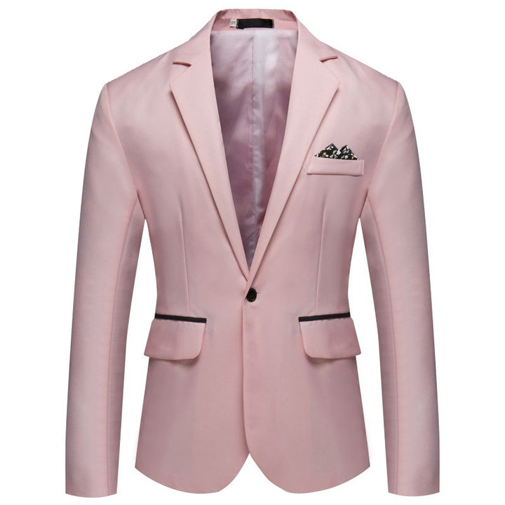Men's Blazer Elegant with Matte Satin Surface and Chic and Stylish Button Details
