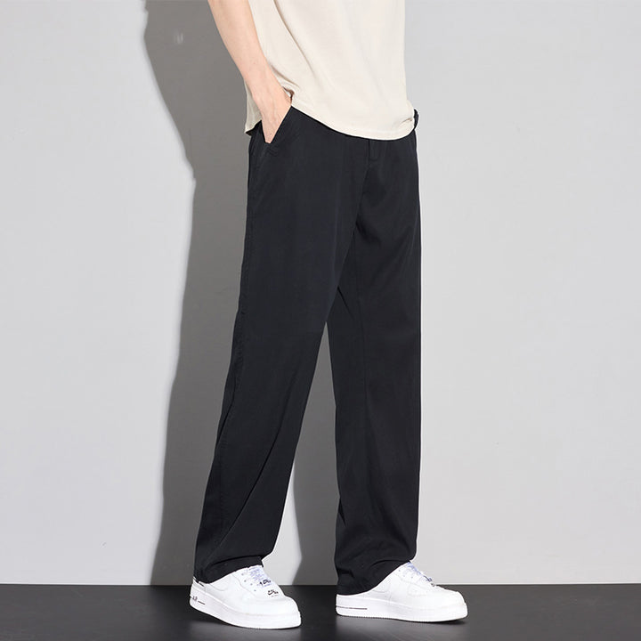 Pantalon décontracté stretch pour hommes avec poches polyvalentes et tissu respirant Lune London