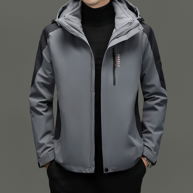 Functional jacket for men with innovative water-repellent properties Lune London