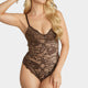 Women's Lace Bodysuit with Floral Design and Contouring Cut Lune London