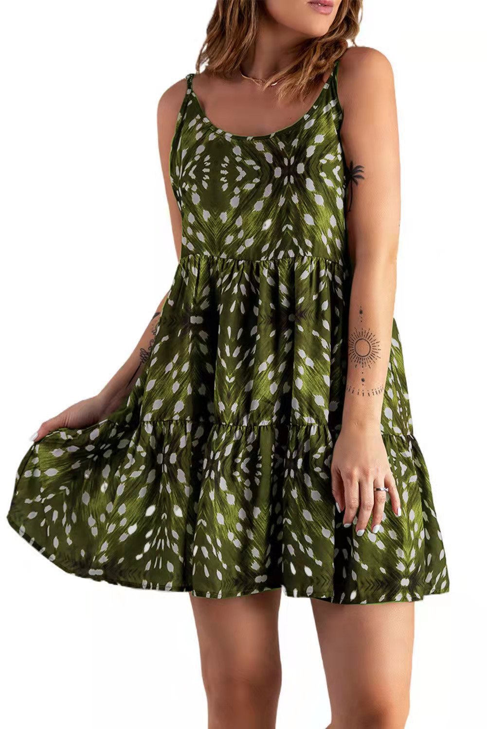 Airy beach dress for women with a floating hem and refined details Lune London