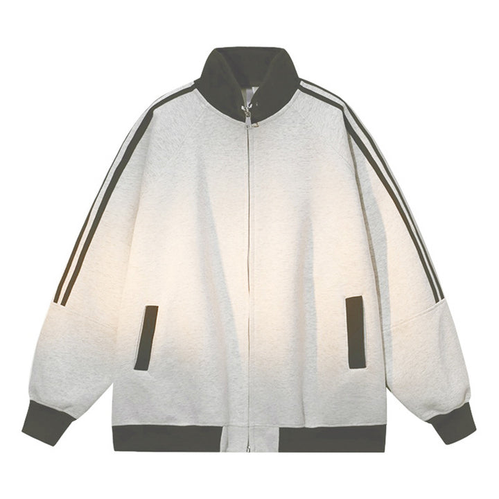 Sporty hooded jacket for women with zipper and raglan sleeves Lune London