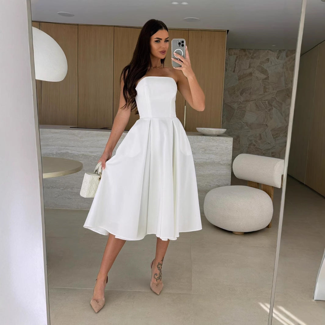 Chic and Stylish Sleeveless A-Line Midi Dress