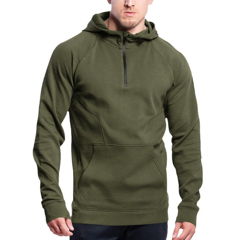 Functional hoodie for men with zipper and practical kangaroo pocket Lune London