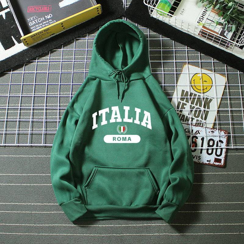 Ladies hoodie with Italy print Chic & Stil
