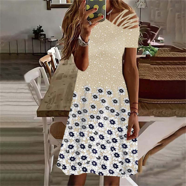 High-low floral dress Damen Lune London