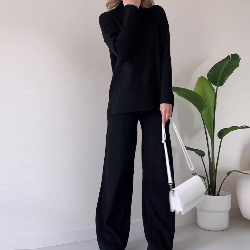 Lune London Ladies Ribbed Knit Lounge Set