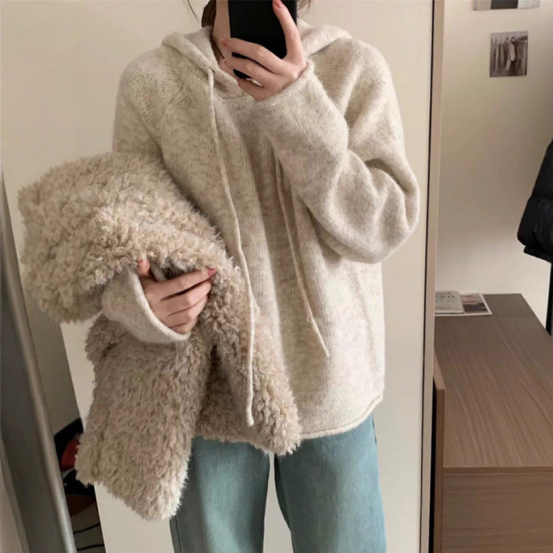 Hoodie confortable pour femmes en matériau en polaire douce avec poche kangourou Chic & Stil