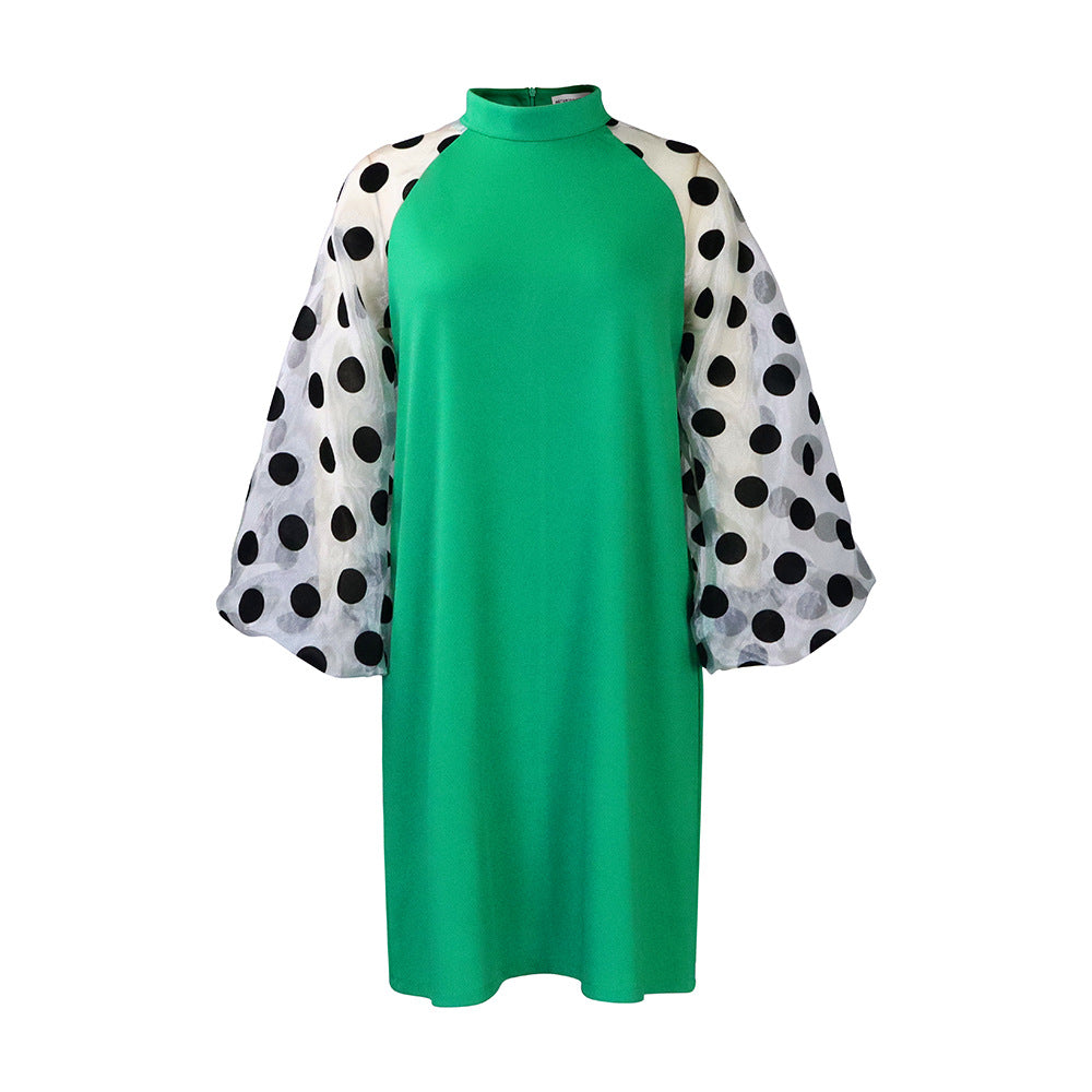 Ladies Elegant Maxie Dress with Chic Oversized Puff Sleeves and Style