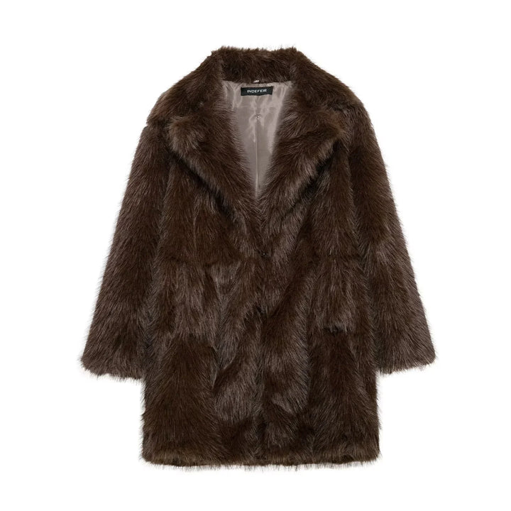 Lune London | Long Fur Coat Made Of Faux Fur