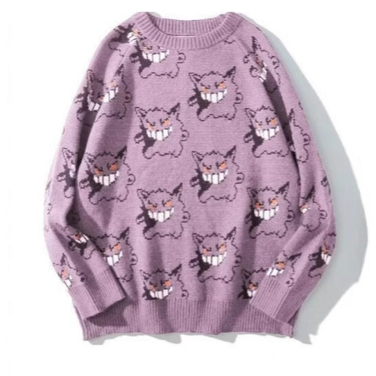 Ladies Comfortable Sweater with Joyful Graphic Pattern Lune London
