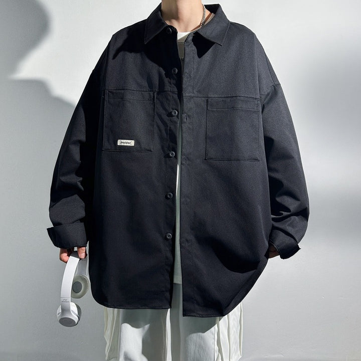 Oversized women's shirt with practical chest pockets Lune London