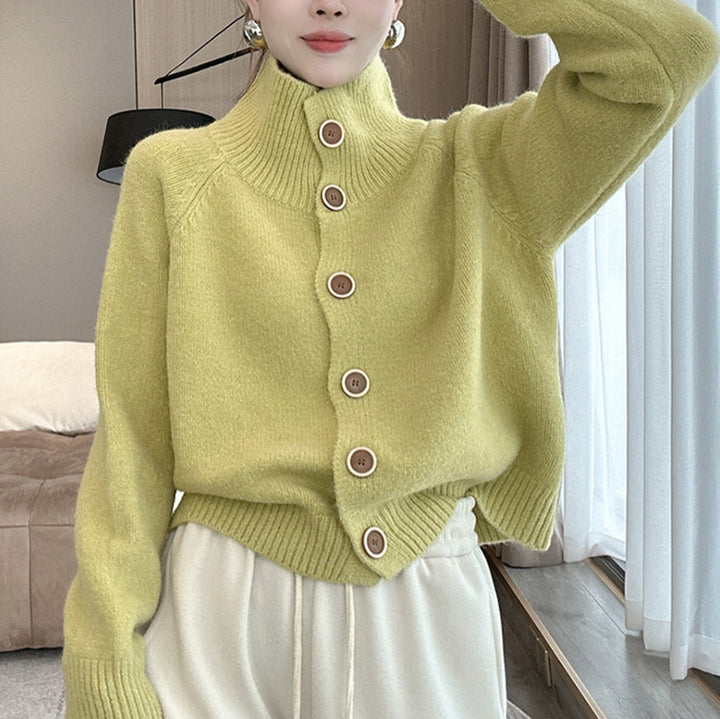 Fashion knit cardigan for women with button details and relaxed fit Lune London