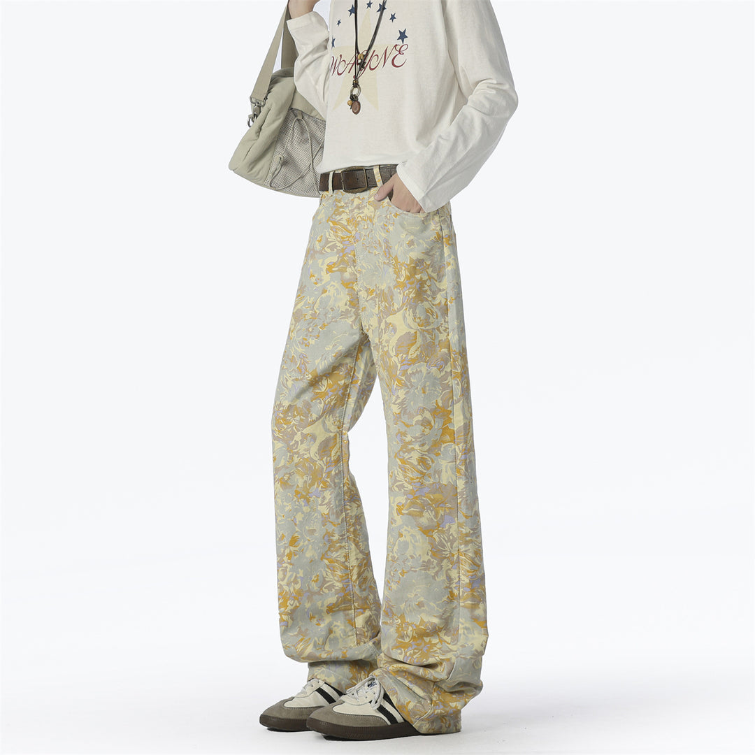 Trendy men's harem pants with a unique pattern and a comfortable fit Lune London
