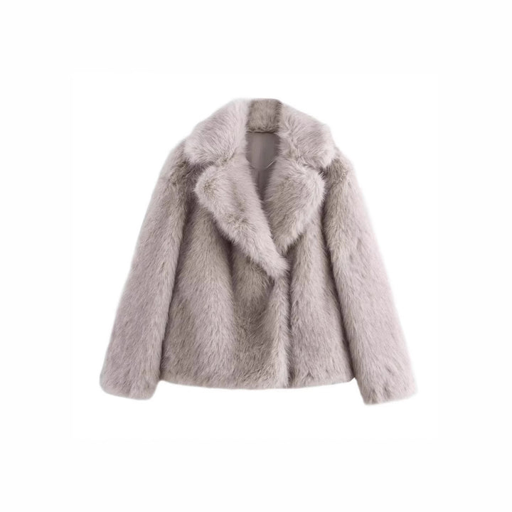 Women faux fur coat glam Lune London