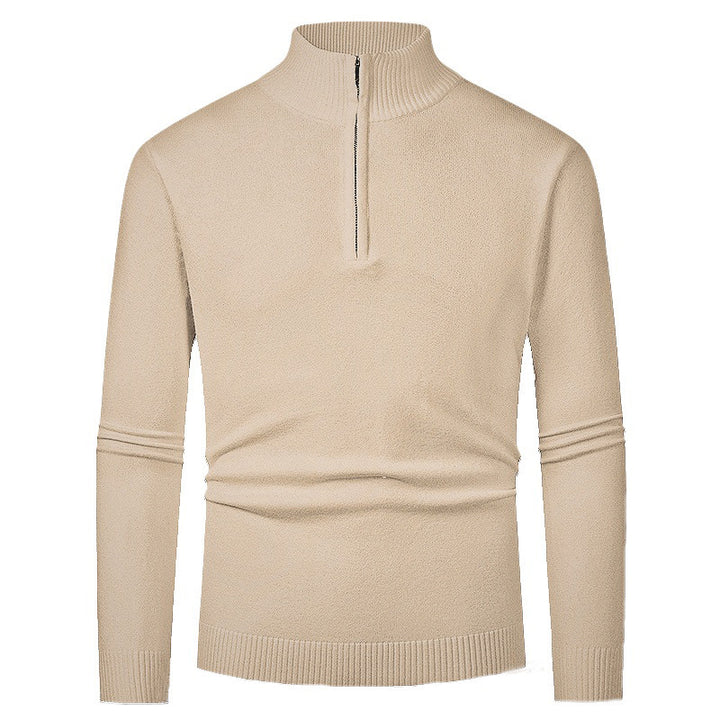 Elegant pullover for men with a turtleneck and full zipper Lune London
