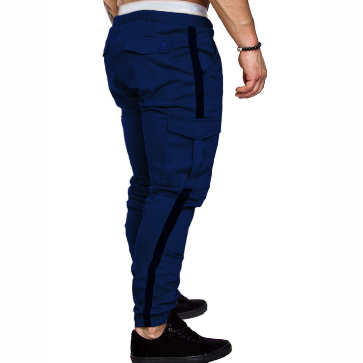 Cargo jogger pants for men with elastic waistband and practical pockets Lune London