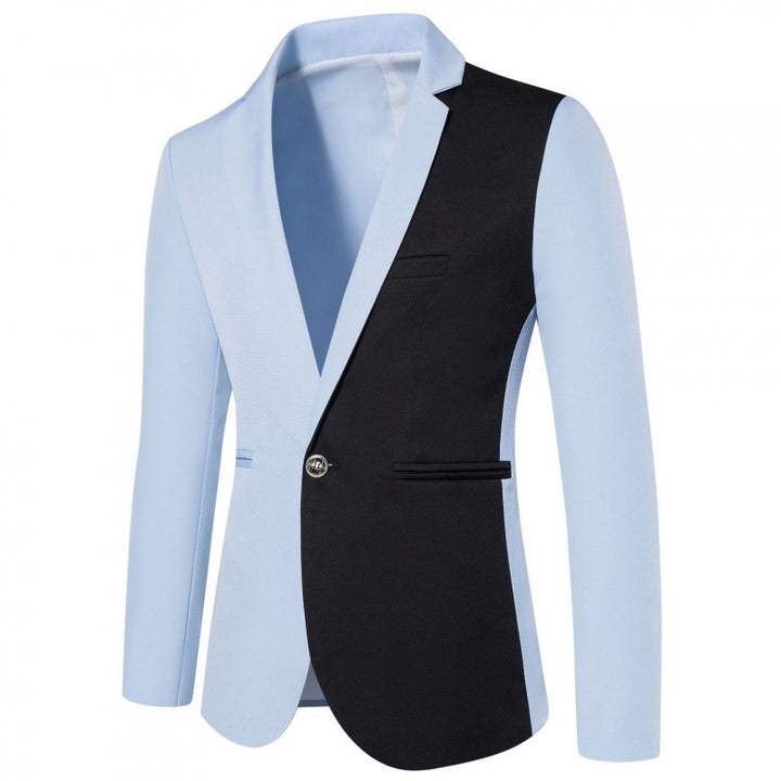 Men's Bicolor Blazer with Modern Cut and Chic Style