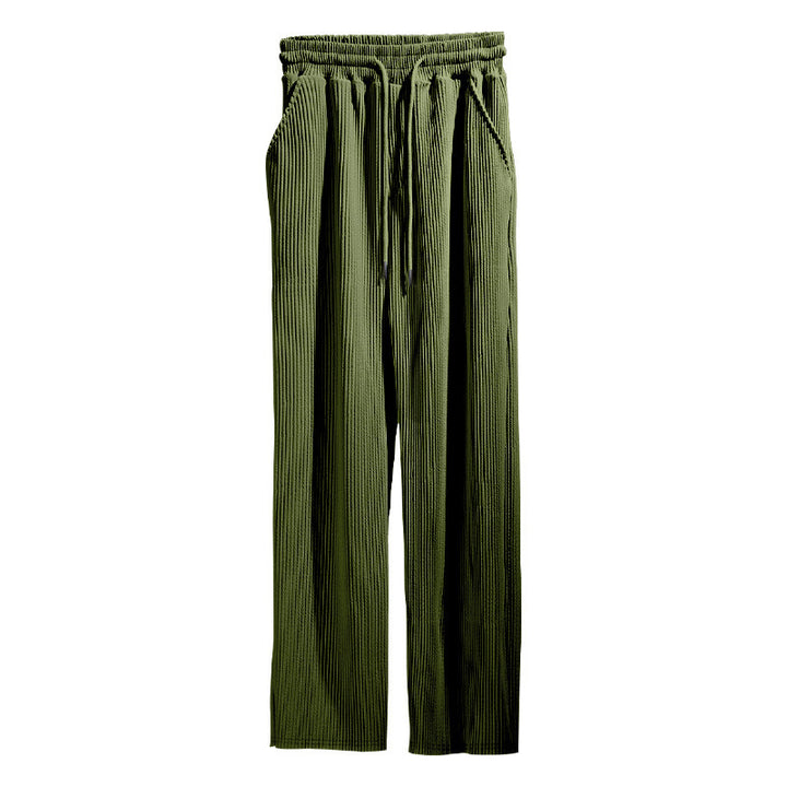 Women's casual palazzo pants with elastic waistband and side pockets Chic and style