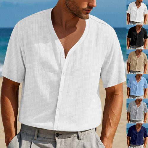Casual short sleeve shirt for men with textured design Lune London