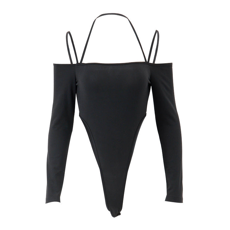 Women Elegant bodysuit with off-shoulder and long sleeves Lune London