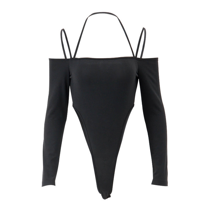 Women Elegant bodysuit with off-shoulder and long sleeves Lune London